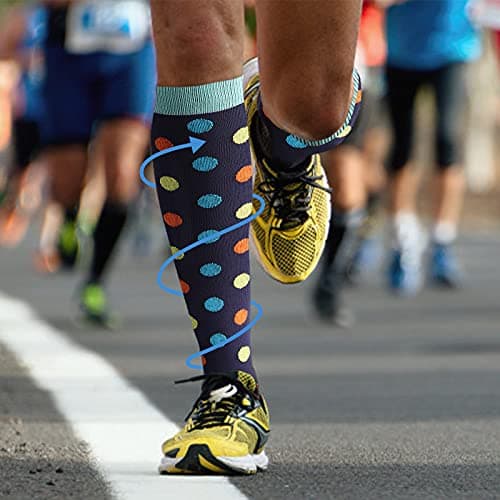 DRESHOW Compression Socks For Men & Women Best Support for Athletic Running Flight Travel Cycling — view 2