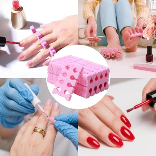 40-Piece Soft Sponge Toe Separators for Professional and DIY Nail Art & Pedicure, Lightweight and Comfortable Design for Flawless Polish Application — view 5
