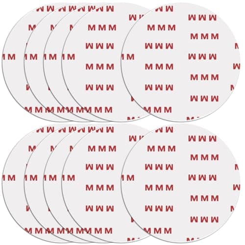 10 Pack 90mm (3.54") Circular Double Sided Sticky Pads, Strong Car Sticky Adhesive Replacement for Car Mount Mounting Holder Disk Windshield GPS Camera Lock Sucker Suction Cup Hook Dashboard Bracket