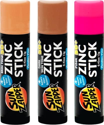 Sun Zapper Beauty Pack - Light Skin Tone, Dark Skin Tone, Pink (3 Pack) - SPF 50+ Zinc Oxide Sunscreen Sticks — view 2