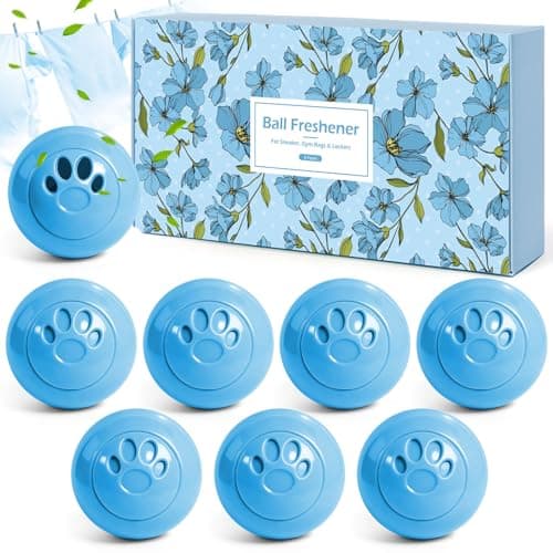 Scent-Hi Shoe Deodorizer Balls, Long-Lasting Linen Scented Freshener 8 Pack