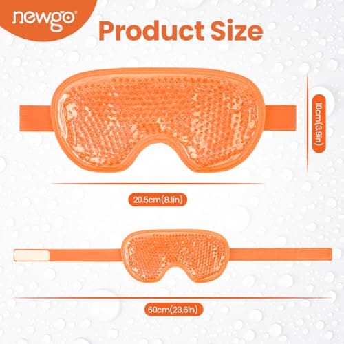 NEWGO Cooling Eye Mask for Puffy Eyes, Reusable Hot Cold Therapy — view 5