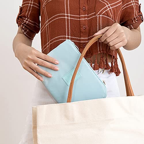 Cable Bag Small Portable Bag Gadget Organiser,Electronics Pouch,Travel Cable Bag for Power Bank,Earphone,Hard Disk,Lipsticks,Brush,ID Cards,USB-Cream — view 4