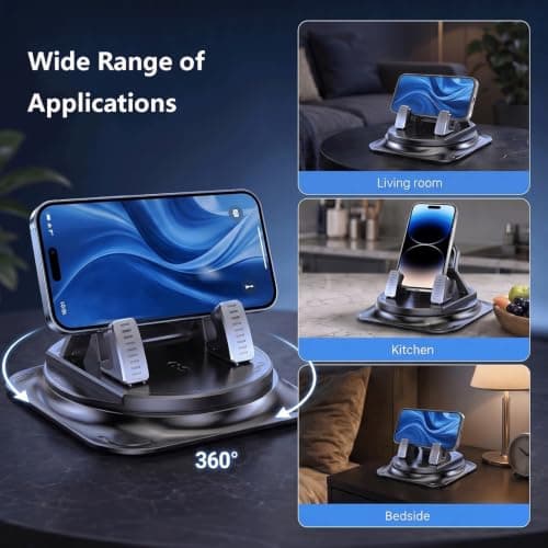 KQLHLHDYZ Car Phone Holder 360 Degree Rotation, Non-slip Car Navigation Mount, Car Phone Mount with Double Layer Pad, Universal for Most Cars, SUVs, Trucks — view 6
