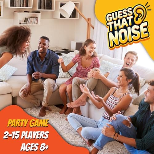 Worgan Games Guess That Noise: Funny Sound Impressions Party Game for Family & Friends - Travel Size - 2-15 Players - Ages 8+ — view 3