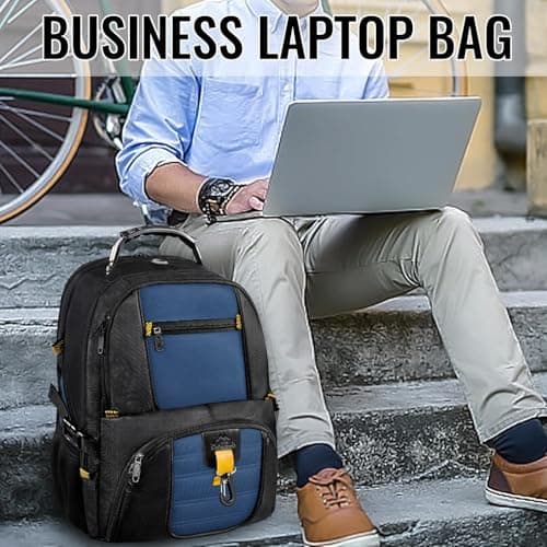 MATEIN 17.3 Inch Large Laptop Backpack, Laptop Bags for School, Royal Blue — view 6