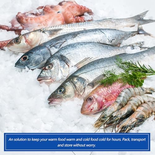 20Pcs Silver Aluminum Foil Thermal Insulation Food Bags for Travel — view 5