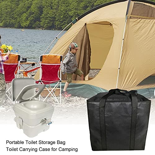 JUTTAUTO Portable Camping Toilet Storage Bag, Nylon Toilet Protector Cover Toilet Carry Bag for Porta Potti 145 165 335 345 365 565 Universal for Camping Caravan Motorhome RV Travel — view 6