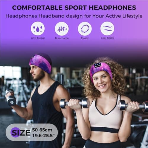 ink-topoint Sleep Headphones, Comfortable Headband Headphones for Side Sleepers - Bluetooth 5.4 Wireless Headphone with Ultra Thin Speakers for Sleeping,Sport,Travel | Eye Mask Design for Deep Sleep — view 5