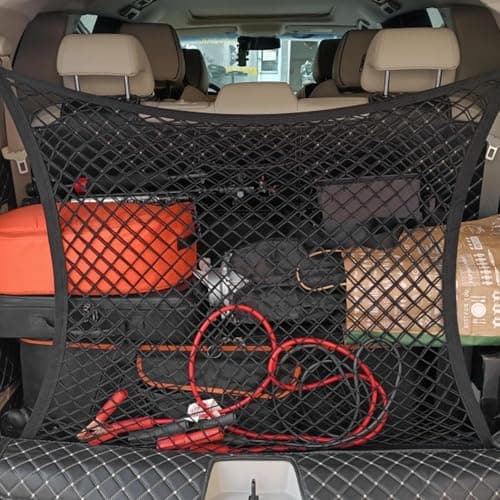 Zocipro Cargo Net 80x60cm, Adjustable Elastic Car Boot Mesh with 4 Hooks — view 6