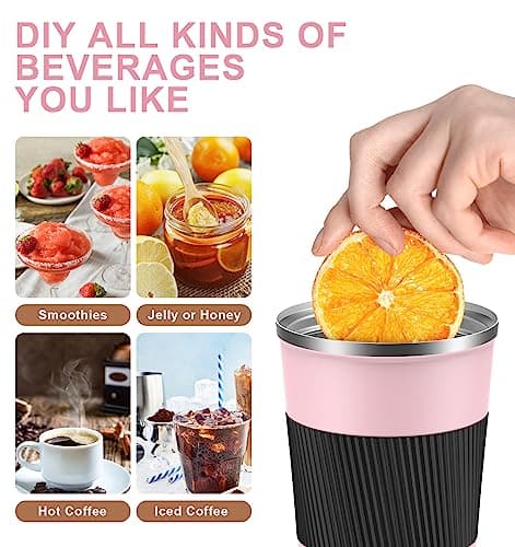 CS COSDDI Travel Mugs, Insulated Coffee Cup with Leakproof Lid - Reusable Coffee Cups Travel - Car Coffee Cup - Stainless Steel Coffee Mug for Hot and Cold Water and Tea, 380ml — view 5