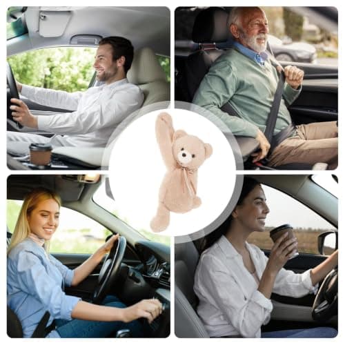 Tissue Holder For Car | Plush Cute Space-Saving Animal Storage Organizer — view 4