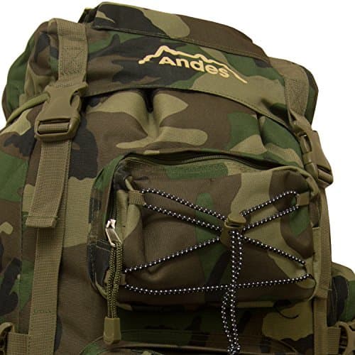 Andes Camouflage/Camo Ramada 120L Extra Large Hiking Camping Backpack/Rucksack Luggage Bag — view 3