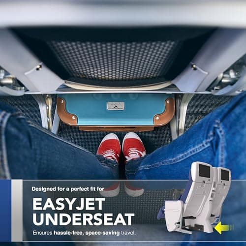 LUGG 15 Inch Skywander Lightweight Underseat Cabin Bag – EasyJet Approved Carry-On Suitcase, Durable ABS Hard Shell, Smooth Double Spinner Wheels, Water-Resistant & Compact Travel Luggage (45x34x20cm) — view 5