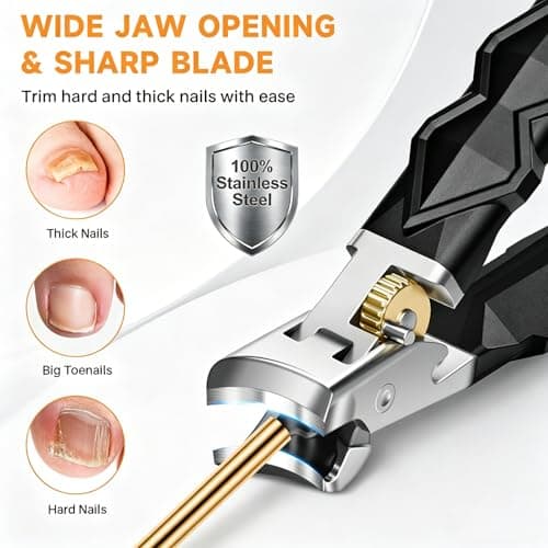 2026 Toenail Clippers for Thick Nails, Professional Nail Clipper Set — view 3