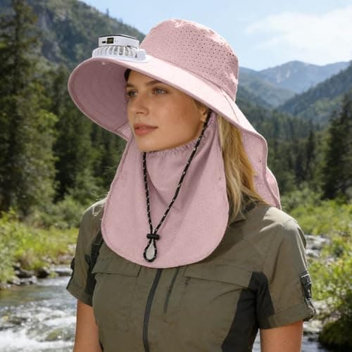 Sun Protection Hat Quick Dry Fabric Unisex Classic Fit Breathable Mesh Crown Soft Sweatband Lining Quick Dry Fabric Lightweight for Travel Outdoor Sun Shield UPF 50+ Protection Ventilation Eyelets — view 3