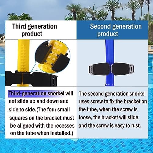 Focevi Swim Snorkel for Lap Swimming,Adult/Youth Training Swimming Snorkel — view 2