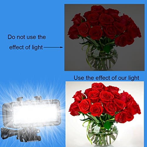 Suptig Diving Light High Power Dimmable Waterproof LED Video Light Fill Night Light Diving Underwater Waterproof 147ft for Gopro Hero 13/Hero 12/11/10/9/8/7/6/5/5S/4/3+ More Action Cam — view 2