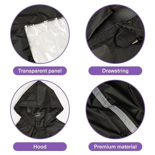 Bramble - Universal Wind & Waterproof Full Body Wheelchair Hooded Poncho Cover — view 5