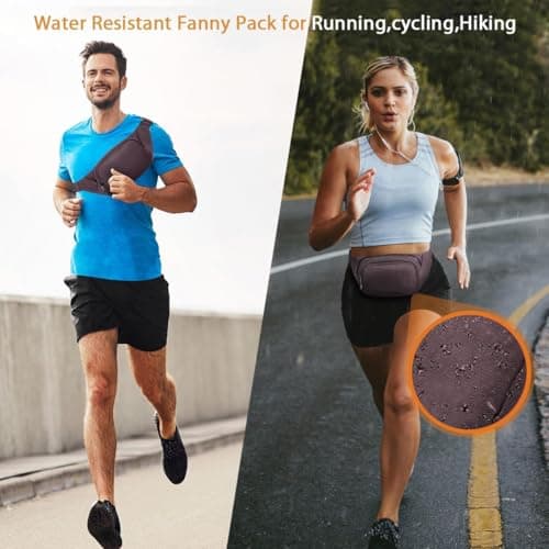 JAUSFETS 3 Pockets Bumbags Waterproof Large Capacity Waist Pack — view 6