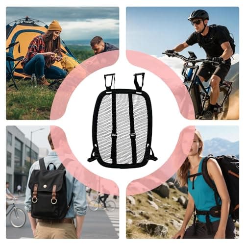 Backpack Spacer Frame | Adjustable Universal Mesh Breathable | Rucksack Airflow Spacer | for Hiking Cycling Camping Backpacking School Travel — view 4