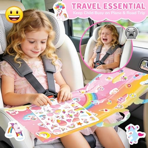 6 Sets Reusable Sticker Book for Toddlers 3-6, Jelly Sticker Books for Toddler, Travel Sticker Activity Toys for Kids 3 4 5 6 Years Old Girls — view 5
