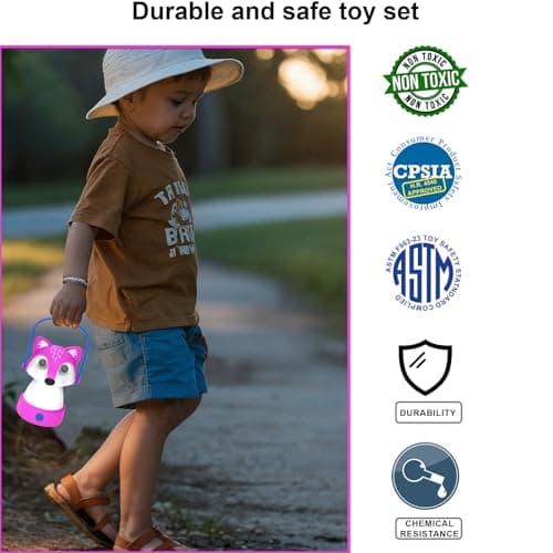 KidzAdventure Kids Camping Essentials – LED Kids Lantern and Rechargeable Kids Headlamp Set | Multiple Purposes Kids Nightlight/Flashlight Toys –Holiday, Halloween N Birthday Gifts for Toddlers — view 6