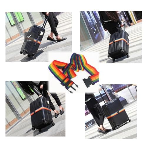 4PCS Luggage Straps for Suitcases, Secure Luggage with Bright Colors for Easy Identification - Suitable for Suitcases under 32 inches — view 5