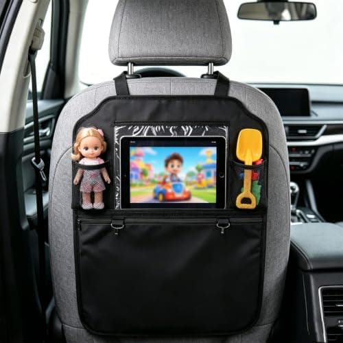BOFYTR Car Seat Organiser, Back Seat Storage with Zipper, 41 x 61 cm — view 6