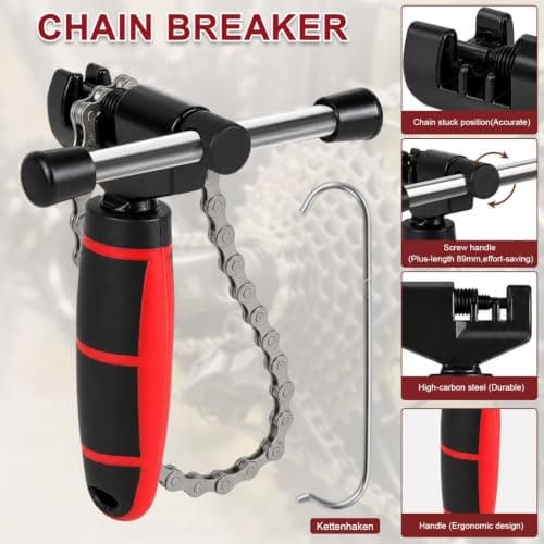 Bike Chain Repair Tool Kit, Chain Breaker, Link Pliers, Wear Checker — view 5