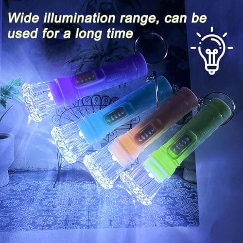 20 Pack Mini Torches Small LED Keyring Torch Flashlight - Random Colors — view 5
