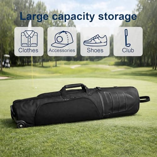 EVERGOODS Golf Travel Bags for Airlines with Reinforced Wheels and Hard — view 3