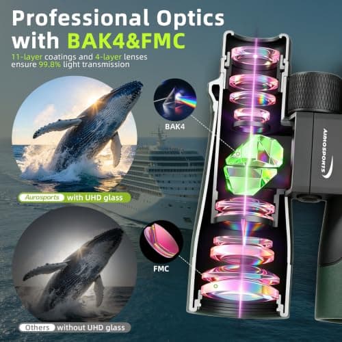 Aurosports 15x56 Binoculars for Adults High Power — view 5