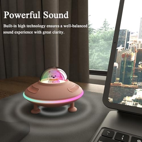 Caulikine Bluetooth Speaker Gifts for Girls Night Light — view 3