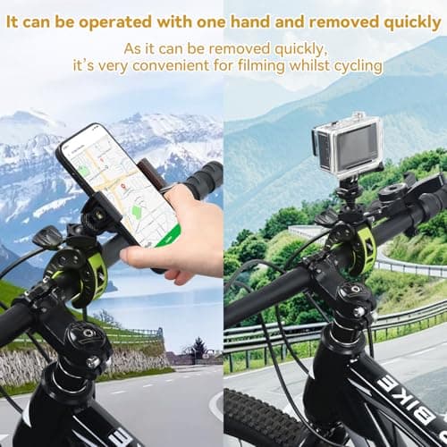 UTEBIT Motorcycle Phone Holder, Aluminium Alloy Max Opening 45mm — view 5