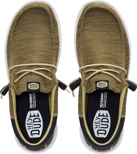 HEYDUDE Wally Funk Craft Mesh, Men's Slip-On Loafer Shoes, Dark Olive, 11 UK — view 2