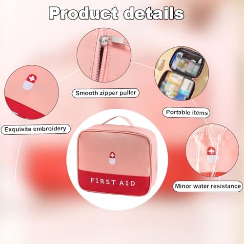 XINGSUI 1 Pcs First Aid Bag Empty,Drug Pack Storage Bag,for Home,Office,etc — view 3
