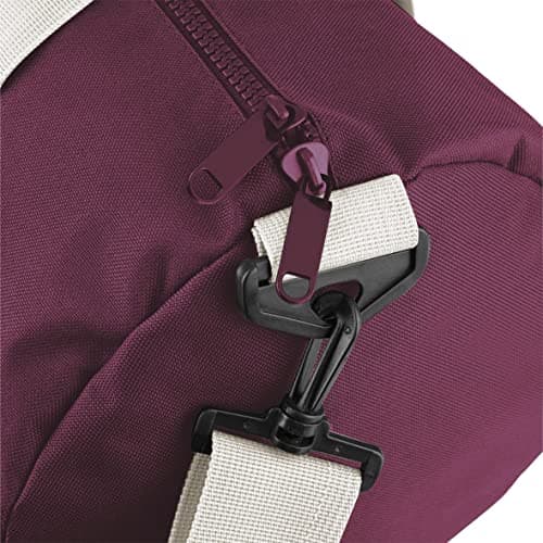 BagBase BG140 Original Barrel Bag - Burgundy/Off White — view 3