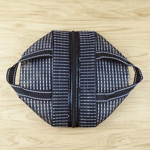 BESPORTBLE Mesh Shower Organizer Toiletry Pouch, Waterproof Resin Polypropylene, Black, Large Capacity Foldable Portable, for Fitness and Travel — view 4