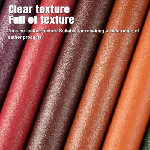 Strong Self Adhesive Leather Repair Patch, Large Size 39x55Inche,Burgundy — view 2