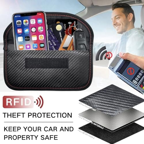 KEYRI 2 PCS Faraday Pouch Faraday Bags RFID Blocker Bags — view 4