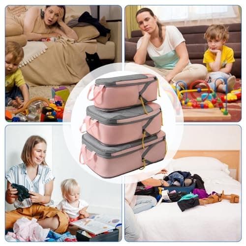 Packing Cubes Compression Portable Lightweight Travel Packing Cubes — view 4