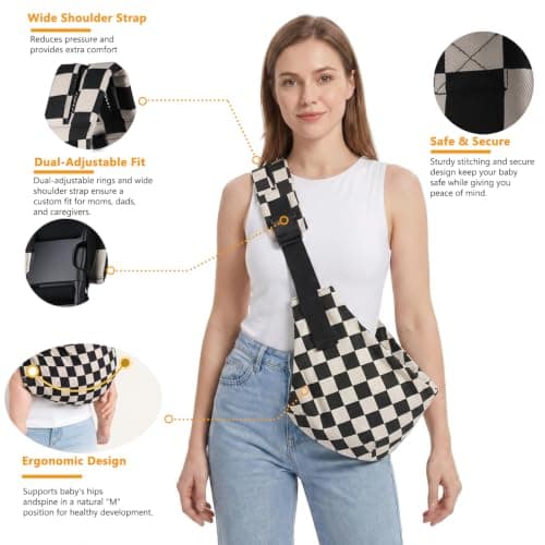 Baby Sling Carrier, Adjustable Front & Back, Comfortable — view 2