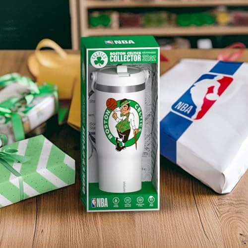 Hydrapeak x NBA Officially Licensed Phoenix Suns 32oz Nomad Stainless Steel Tumbler with Handle and Straw Lid, Leakproof Water Bottle in Limited Edition Collector's Gift Box — view 6