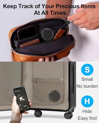 Airtag Case 2 Pack, IPX8 Waterproof with 3M Sticker, Hard PC Case, Ultra Light Small Airtag Mount for Car, Bike, Luggage — view 4