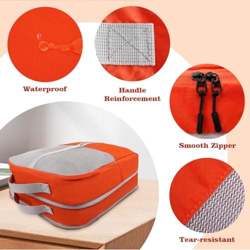 CANBOX Compression Packing Cubes 2 Pcs Set, Expandable Luggage Organizers — view 4