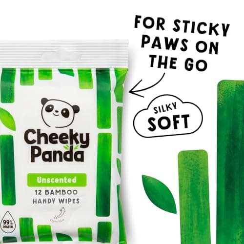 The Cheeky Panda Bamboo Hand Wipes | 12 Travel Wipes | 100% Plastic Free and Biodegradable Wet Wipes (Pack of 3) — view 2