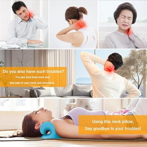 Wohnson EU Neck Stretcher For Neck pain,Neck and Shoulder Relaxer, Neck Hump Pillow for Muscle Relax, Neck Cloud Pain Relief - Cervical Neck Traction Device For Muscle Relax And TMJ Pain Relief — view 2