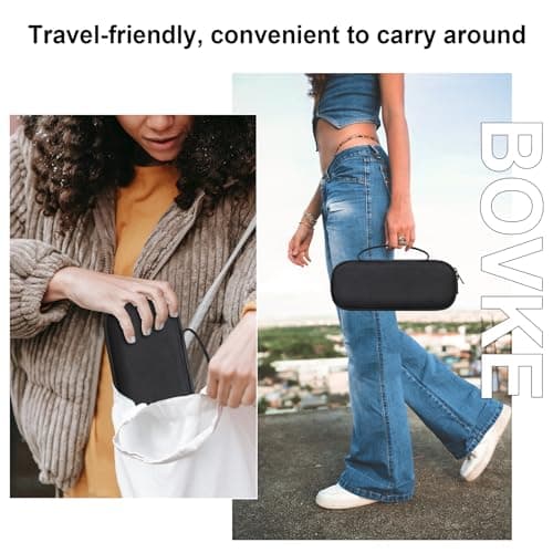 BOVKE Carrying Case for Beats Pill - Portable Bluetooth Speaker, New Beats Pill Wireless Speaker Travel Holder Bag with Extra Mesh Pocket for Charging Cables, Accessories, Black — view 3