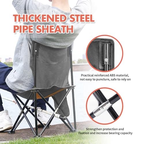 WY8 Ultra-Light Camping Chair – Compact, Foldable, and Portable Chair with Carrying Bag for Picnics, Fishing, Hiking & Outdoor Activities – Supports up to 100kg — view 6